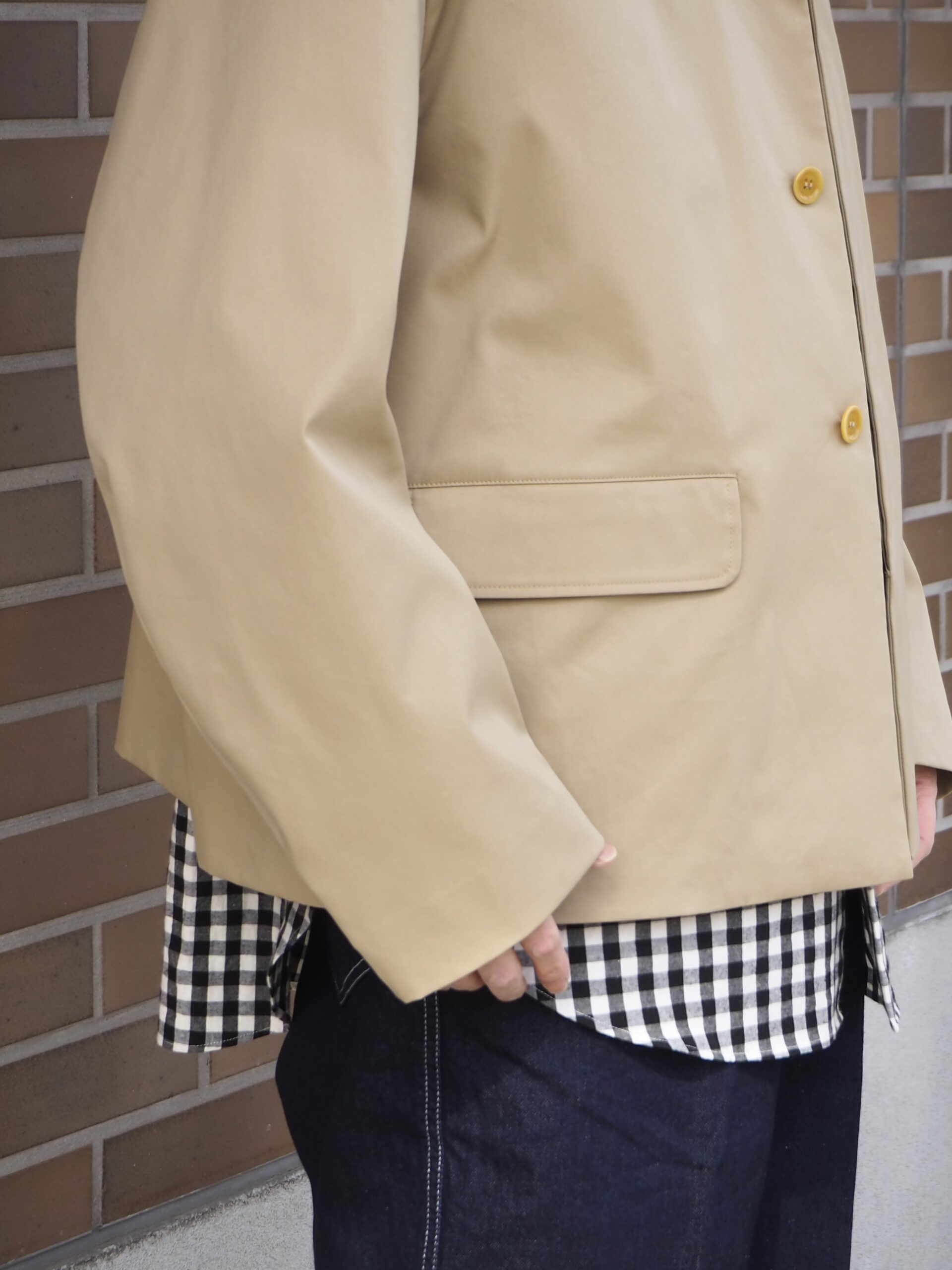 WEWILL CROPPED BALMACAAN COAT ウィーウィル バルマカーンコート g